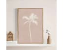 TPFLiving Leinwand Kunstdruck Boho abstrakte Sonne Ozean Palme Bild 1