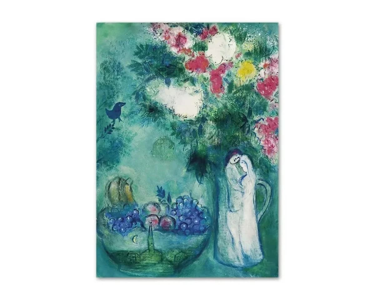 TPFLiving Leinwand-Kunstdruck Marc Chagall Surrealismus Bunt - Bild 2