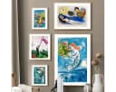 TPFLiving Leinwand-Kunstdruck Marc Chagall Surrealismus Bunt Bild 5
