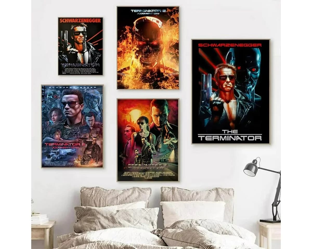 TPFLiving Leinwanddruck Terminator Motiv Bunt Ohne Rahmen - Bild 3