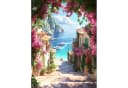 TPFLiving Malen nach Zahlen Leinwand Set Blau 20x30cm Bild 2