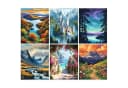 TPFLiving Malen nach Zahlen Leinwand Set Blau 20x30cm Bild 3