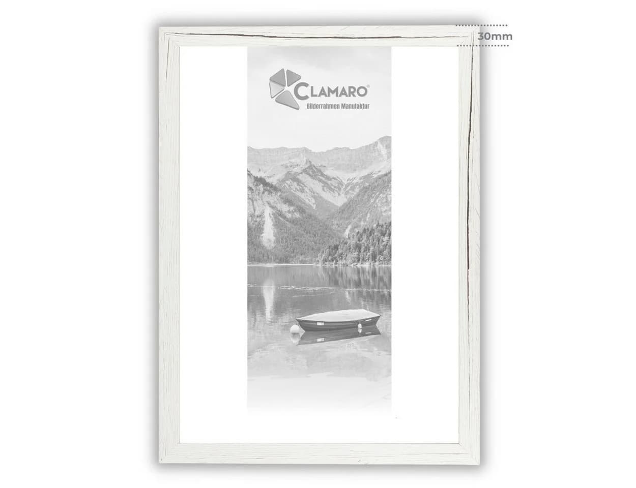Clamaro Bilderrahmen COLLAGE Weiß MDF Acrylglas Maßanfertigung - Bild 2