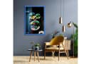 Clamaro Bilderrahmen Blau Bubble Rahmen 20mm Holz Bild 5