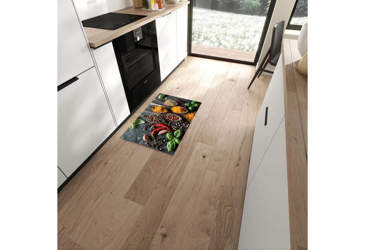 Primedeco Küchenteppich Läufer Bunt PVC Rutschfest