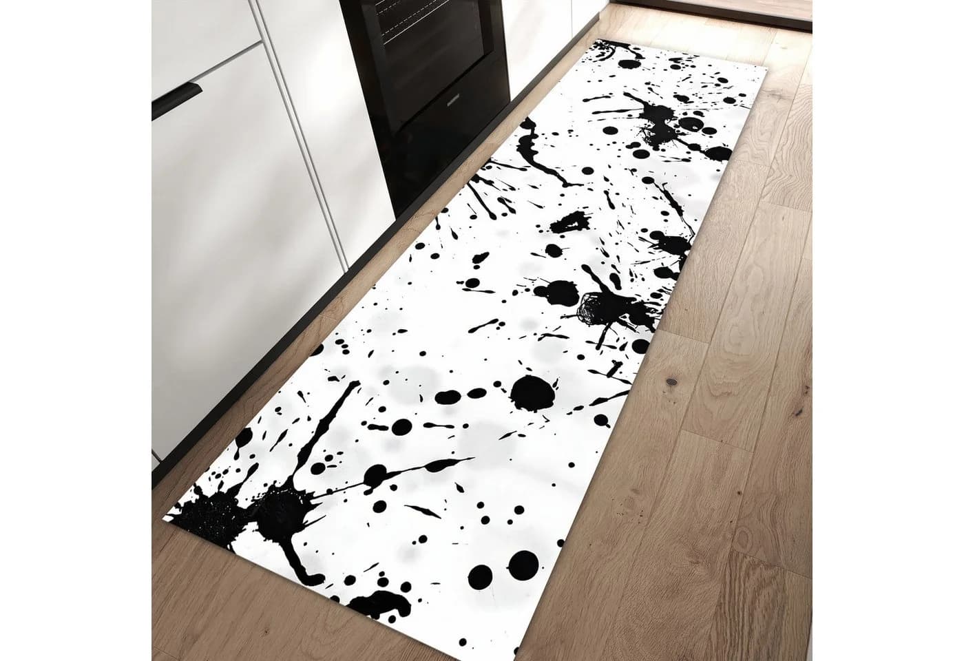 Primedeco Küchenteppich Farbkleckse PVC rutschfest abwaschbar Läufer - Bild 2