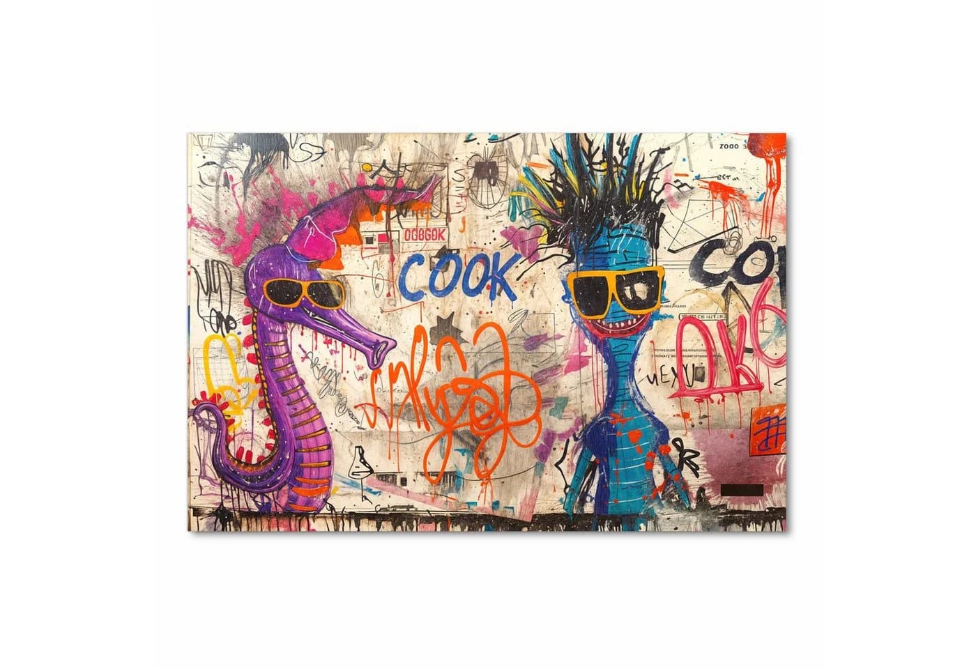 Primedeco Küchenteppich Graffiti Tiere PVC Rutschfest Abwaschbar - Bild 3