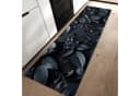 Primedeco Küchenteppich Blumenmuster Dunkel PVC Rutschfest Abwaschbar Bild 2