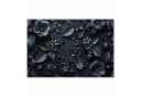 Primedeco Küchenteppich Blumenmuster Dunkel PVC Rutschfest Abwaschbar Bild 3