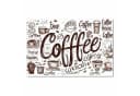 Primedeco Küchenteppich Kaffee Illustration PVC rutschfest abwaschbar Bild 3