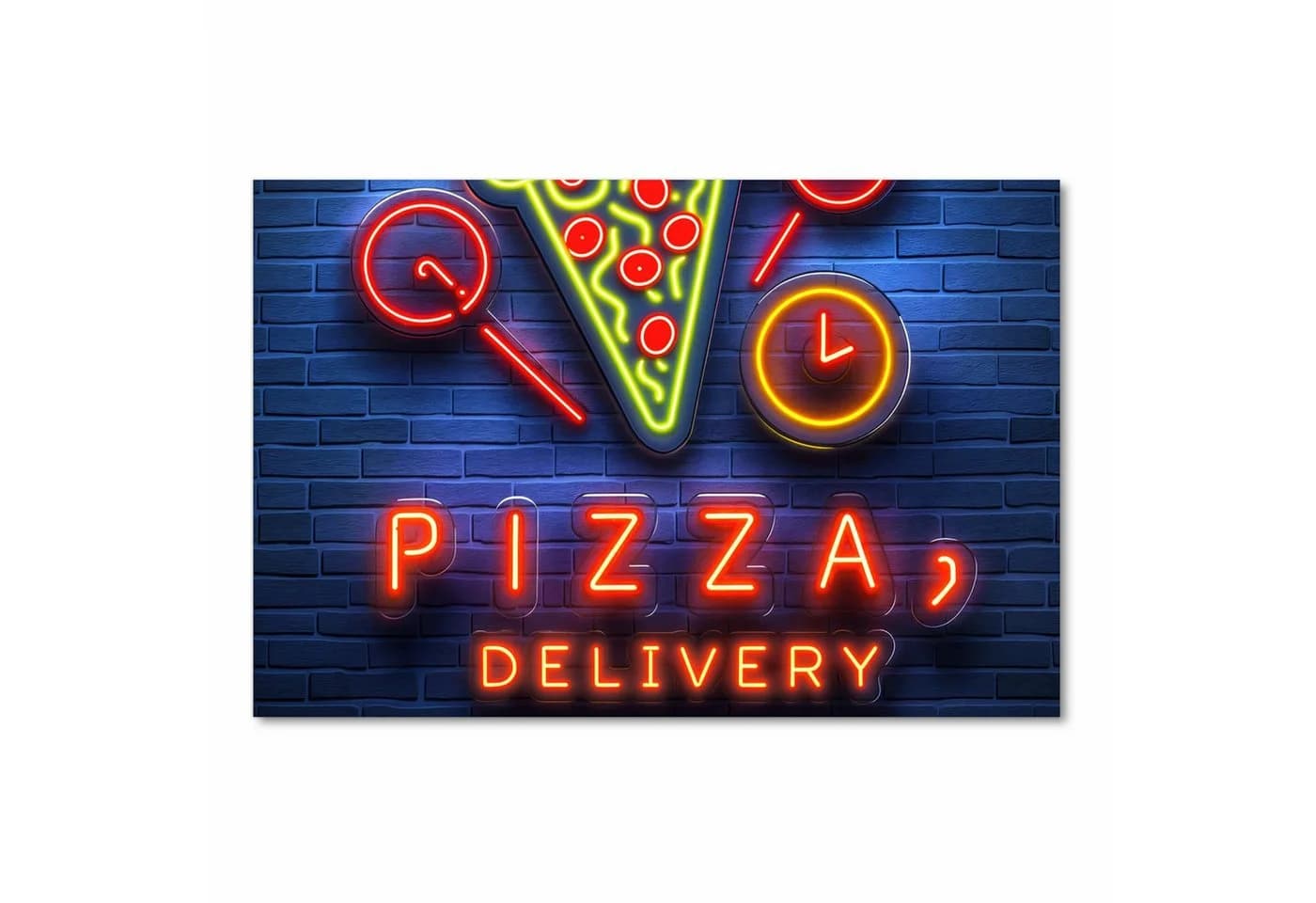 Primedeco Küchenteppich Pizzalieferservice PVC rutschfest abwaschbar - Bild 3