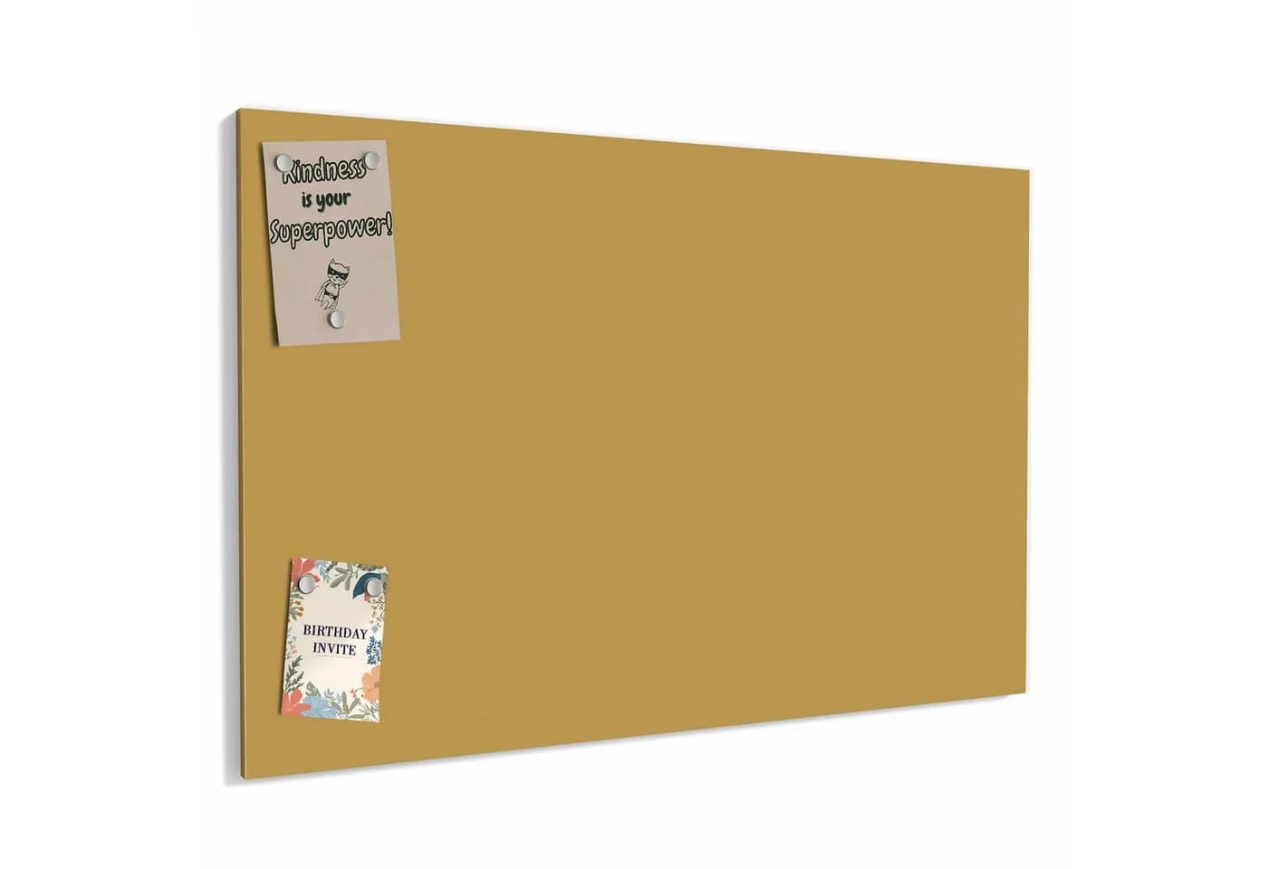 Primedeco Memoboard Metall Khakibrauner Hintergrund Beschreibbar Magnetisch - Bild 2