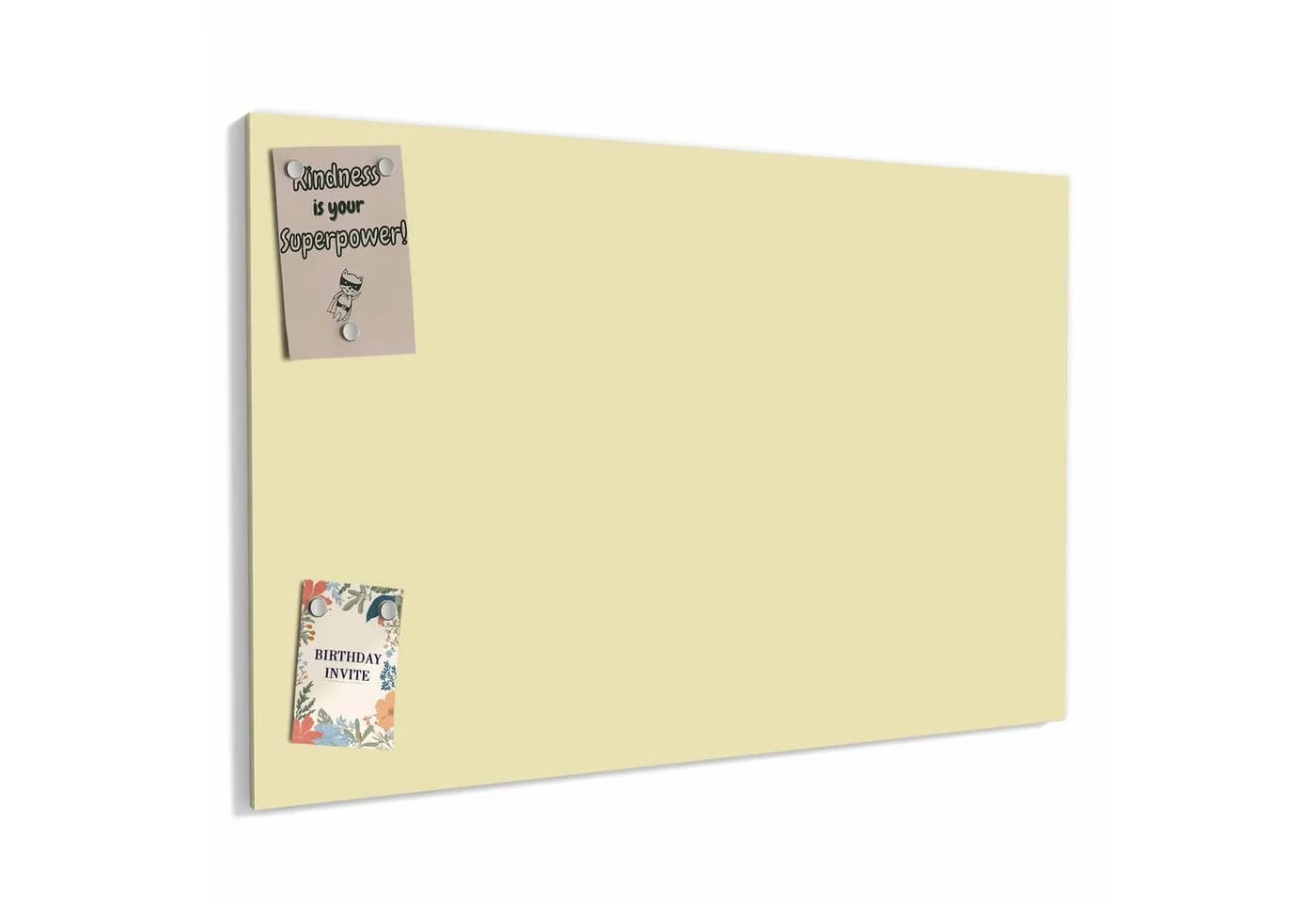 Primedeco Memoboard Metall Beiger Hintergrund – beschreibbar & magnetisch - Bild 2