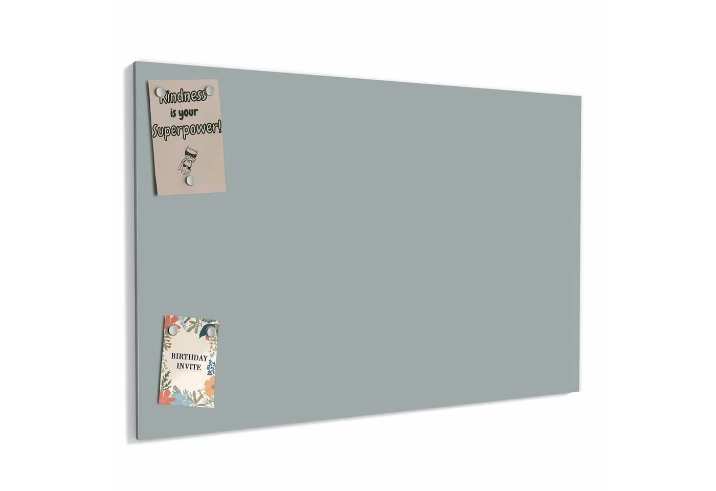 Primedeco Memoboard Metall Grauer Hintergrund III Magnetisch Beschreibbar - Bild 2