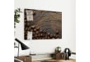 Primedeco Memoboard Metall Kaffeebohnenholz beschreibbar magnetisch Bild 4