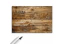 Primedeco Memoboard Metall Holzdielenmaserung Beschreibbar Magnetisch Bild 1