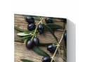Primedeco Memoboard Metall Magnettafel Holztisch Oliven beschreibbar Bild 5