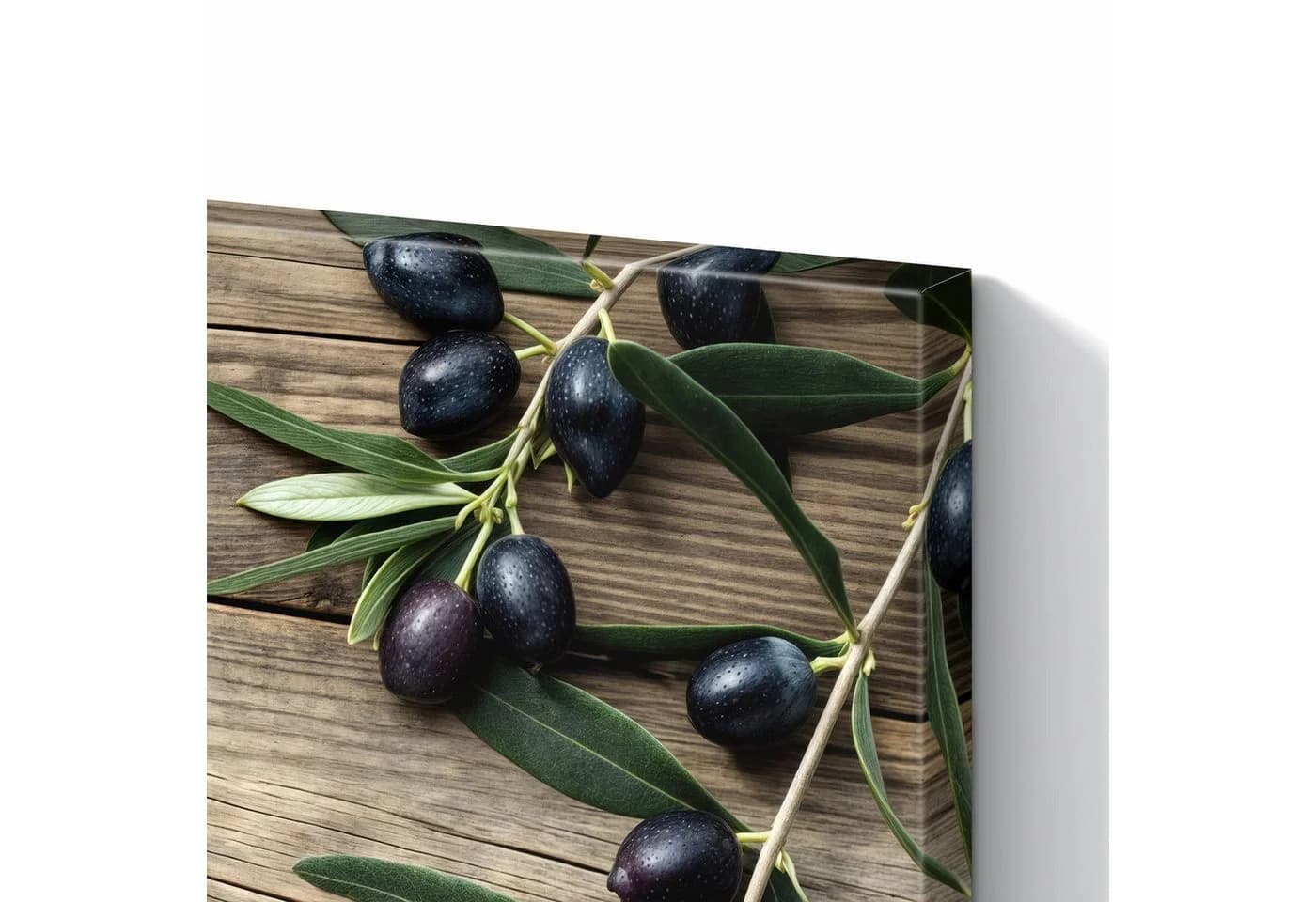 Primedeco Memoboard Metall Magnettafel Holztisch Oliven beschreibbar - Bild 5