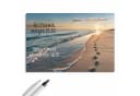 Primedeco Memoboard Metall Strandspuren beschreibbar magnetisch Bild 1