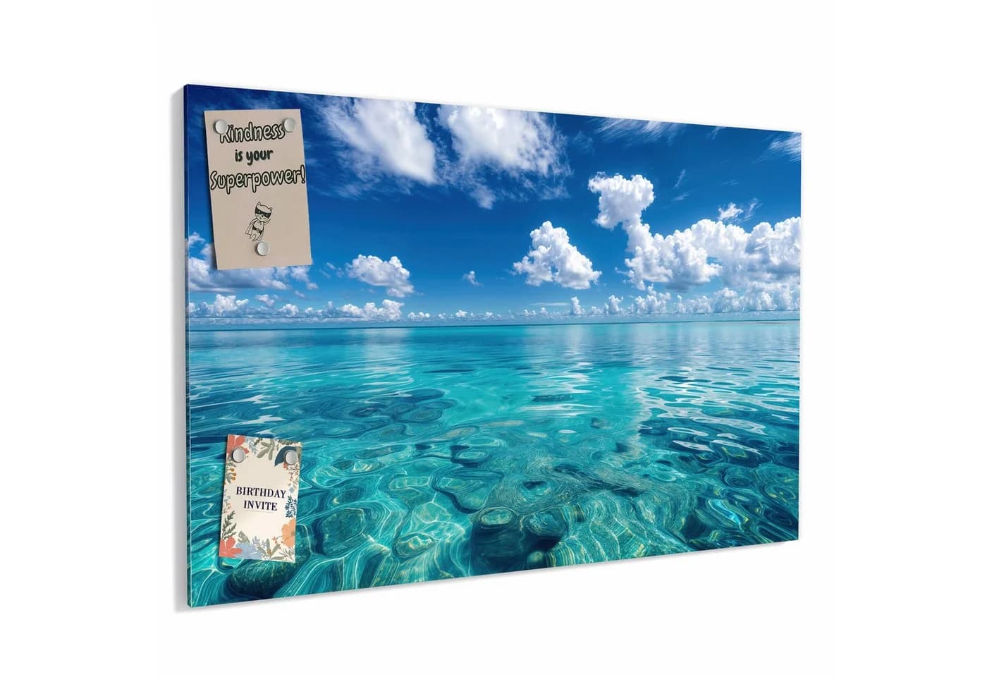 Primedeco Memoboard Metall Meereshorizont beschreibbar magnetisch - Bild 2