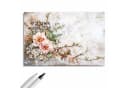 Primedeco Memoboard Metall Magnettafel Rosa Warme Blumenarrangement Bild 1