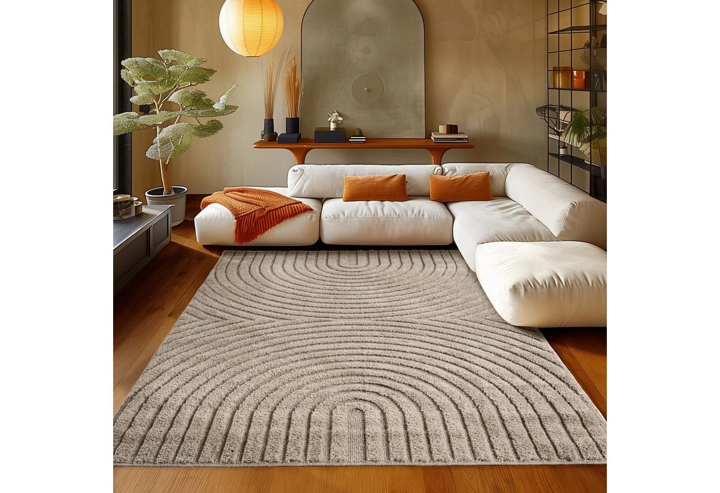 Teppium Hochflor-Teppich Boho-Design Rechteckig 20 mm - Bild 2