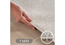 Teppium Bouclé-Teppich Creme Rund Bild 3