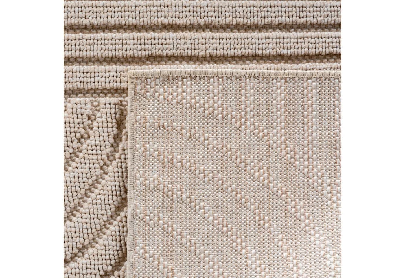 Teppium Skandinavischer Boho-Teppich mit Schlingenmuster Beige - Bild 4