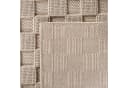 Teppium Bouclé-Teppich Beige/Braun Karomuster Rund Bild 4