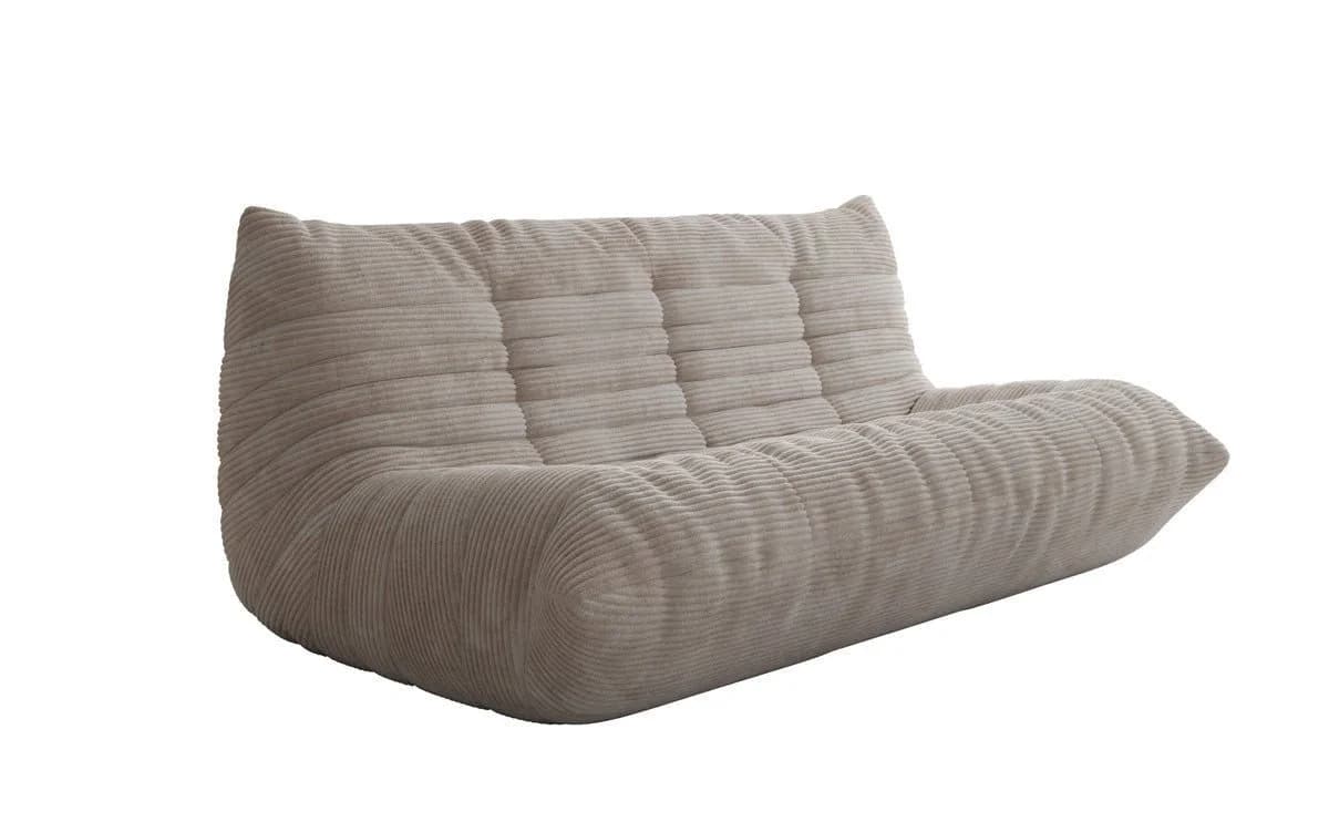 Luxusbetten24 Sofa Calmo 3-Sitzer Cord Beige Modern - Bild 2
