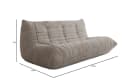 Luxusbetten24 Sofa Calmo 3-Sitzer Cord Beige Modern Bild 3