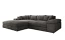 Luxusbetten24 Designer Sofa Bernardo Grau mit breiter Ottomane Bild 2