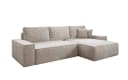 Luxusbetten24 Schlafsofa Lunaro Beige Cord mit Schlaffunktion Bild 2