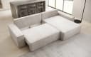 Luxusbetten24 Schlafsofa Lunaro Beige Cord mit Schlaffunktion Bild 3