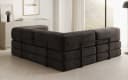 Luxusbetten24 Schlafsofa Lazy L Mini Samt Braun Bild 5