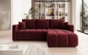Luxusbetten24 Schlafsofa Beatrice L in Samt rot mit Schlaffunktion Bild 2