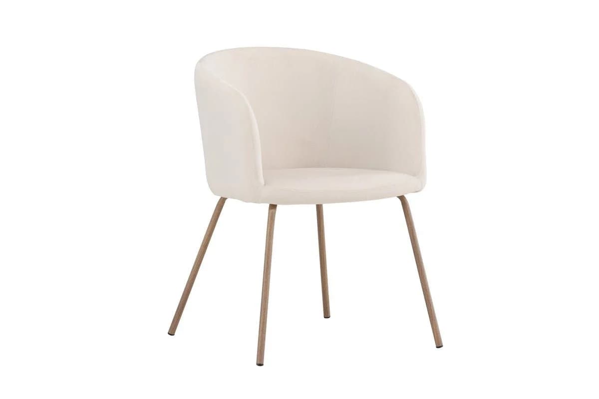 Luxusbetten24 Esszimmerstuhl Natura Polyester-Samt Beige - Bild 2