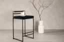 Luxusbetten24 Barhocker Ophelia 2er Set Schwarz Samt Bild 1