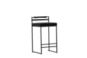 Luxusbetten24 Barhocker Ophelia 2er Set Schwarz Samt Bild 2