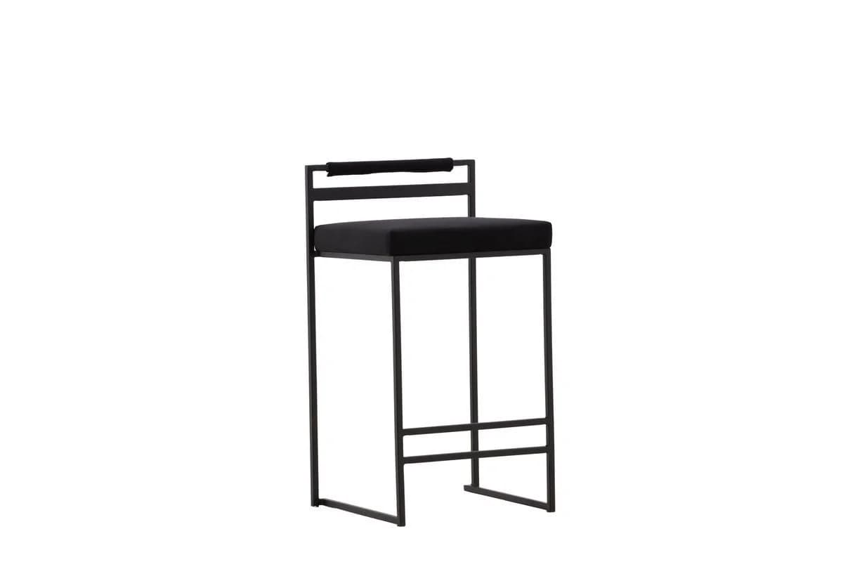Luxusbetten24 Barhocker Ophelia 2er Set Schwarz Samt - Bild 2