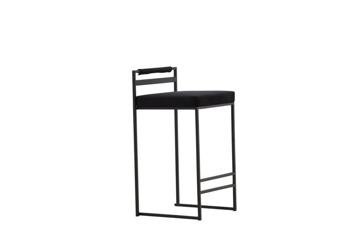 Luxusbetten24 Barhocker Ophelia 2er Set Schwarz Samt - Bild 5