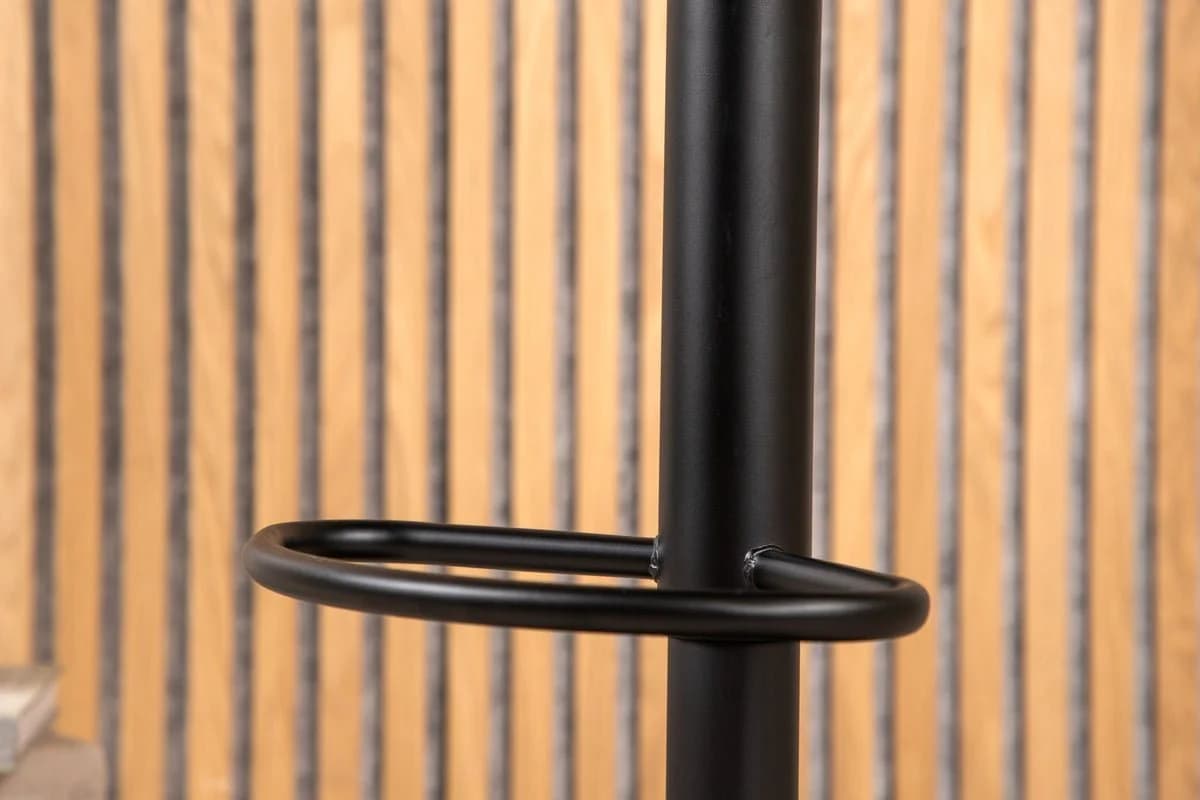 Luxusbetten24 Barhocker Adoro 2er Set Schwarz Stahl Kunststoff - Bild 4