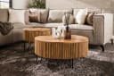 Luxusbetten24 Couchtisch Duna 2er Set Mangoholz Beige Modern Bild 1