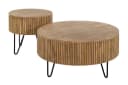 Luxusbetten24 Couchtisch Duna 2er Set Mangoholz Beige Modern Bild 2