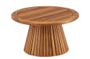 Luxusbetten24 Gartentisch Hewa Teak weiß geriffelt Bild 2