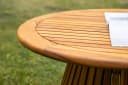 Luxusbetten24 Gartentisch Hewa Teak weiß geriffelt Bild 3