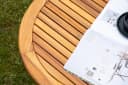 Luxusbetten24 Gartentisch Hewa Teak weiß geriffelt Bild 4