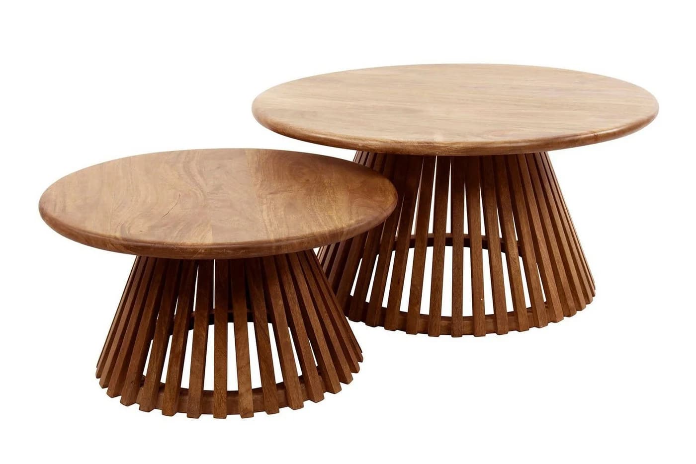 Luxusbetten24 Couchtisch Savira 2er Set Beige Mangoholz - Bild 2