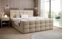 Luxusbetten24 Boxspringbett Luxor Kunstleder Beige mit Stauraum Bild 1
