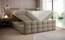 Luxusbetten24 Boxspringbett Luxor in Samt Beige mit Stauraum Bild 3
